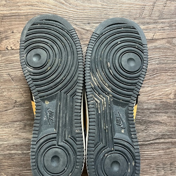 Nike Black and Yellow Sneakers size 9 Nike Air Force 1 Low Custom - Picture 5 of 11
